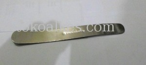 Tongue Spatel Atau Tongue Depressor Stainless Tanpa Lubang